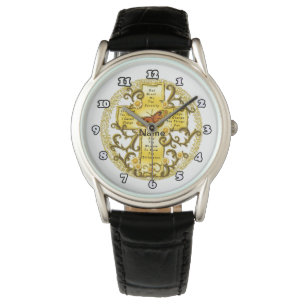 Montre Croix de sérénité jaune