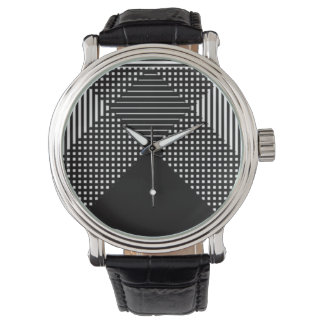 Montre Crosshatch Op Art