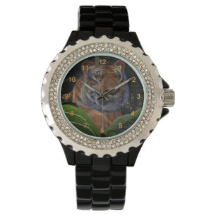 Montre Crouching des tigres dans la jungle