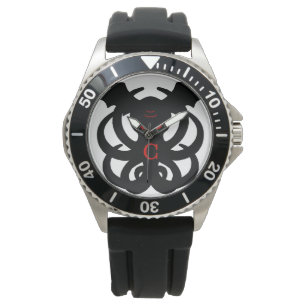 Montre Cthulhu arme (noir/rouge)