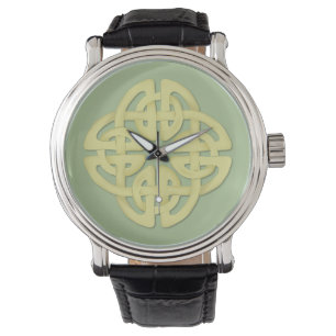 Montre Cuir Vintage Celtique Personnalisé