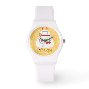 Montre Cuisine personnalisée Cute Jaune tablette
