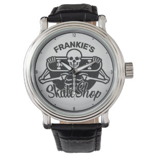 Montre Custom ADD NAME Skull Skate Shop