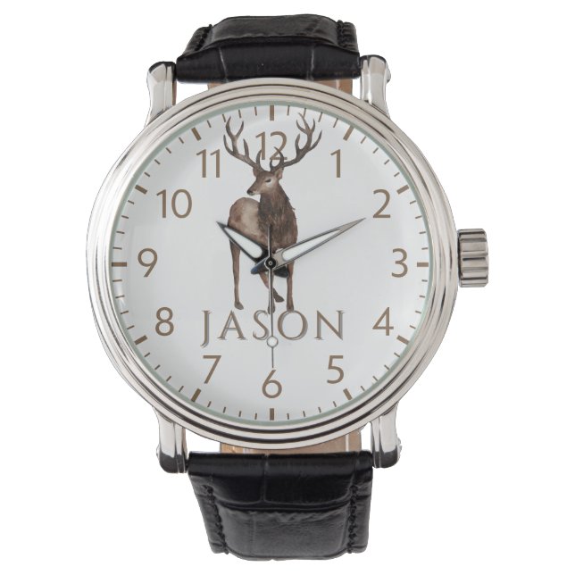 Montre Custom Holiday Watch for Man | Deer Hunter (devant)