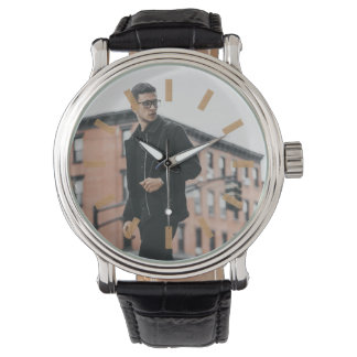 Montre Custom Photo With Wooden Marker Inside Picture