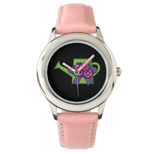 Montre Cute arrosage canne avec Bouquet de fleurs
