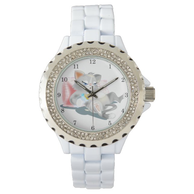 Montre Cute Baby Kitty - (devant)