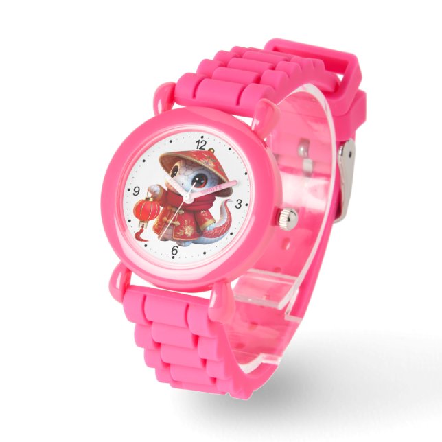Montre Cute Baby Snake Chinois Nouvel An 2025 Enfants W1 (Angle)