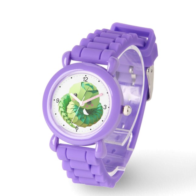 Montre Cute Bébé Serpent Chinois Nouvel An Origami Enfant (Angle)