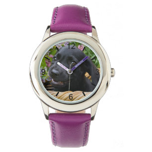 Montre Cute Black Labrador Retriever Dog Puppy