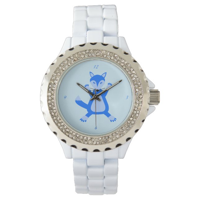 Montre Cute Blue Baby Boy Fox (devant)