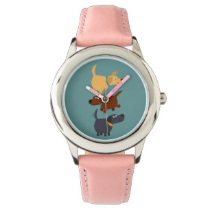 Montre Cute Cartoon Labradors en 3 Saveurs Regarder