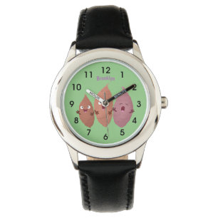 Montre Cute chantant des patates douces caricaturales lég