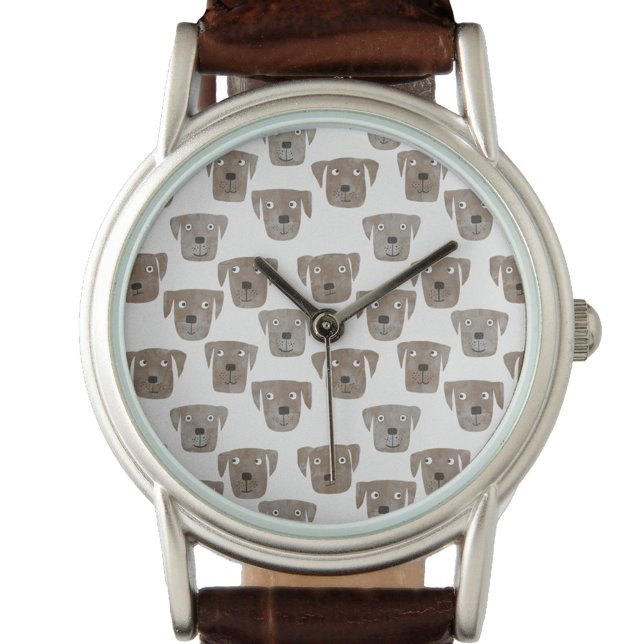 Montre Cute Chocolat Labrador Retriever Dog Watch (Fun Chocolate Labrador Retriever Dog watch)