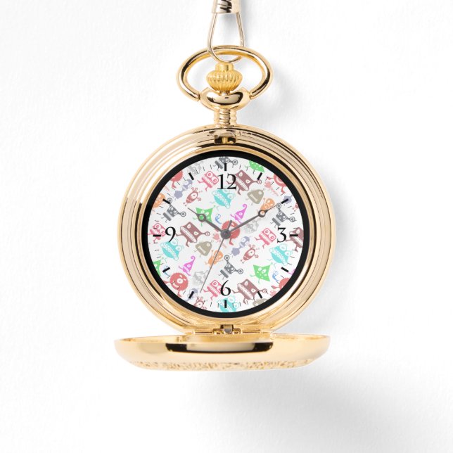 Montre Cute colorful funny monsters patterns (Recto)