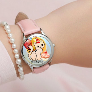 Montre Cute Colorful Kitty Birthday 