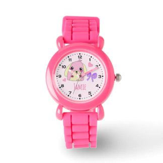 Montre Cute Fluff Coeur Chien Personnalisé