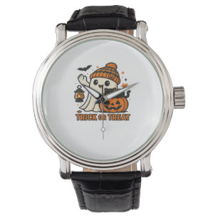 Montre Cute Ghost Chat Éffrayant Halloween Kitten Magique