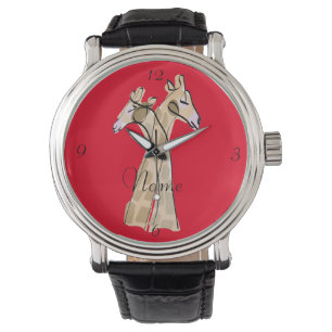 Montre Cute Giraffe Couple Thunder_Cove