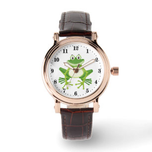 Montre Cute grenouille adoratrice animal Watch