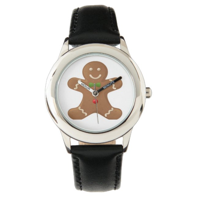 Montre Cute homme classique en pain d'épices (devant)