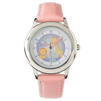 Montre Cute Jungle Animals Safari Kids Personalized