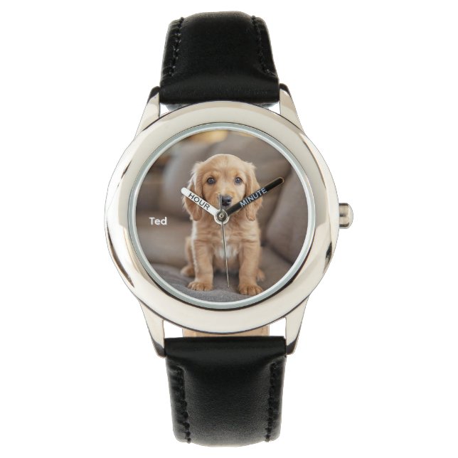 Montre Cute Kid's Cocker Spaniel Personalized (devant)