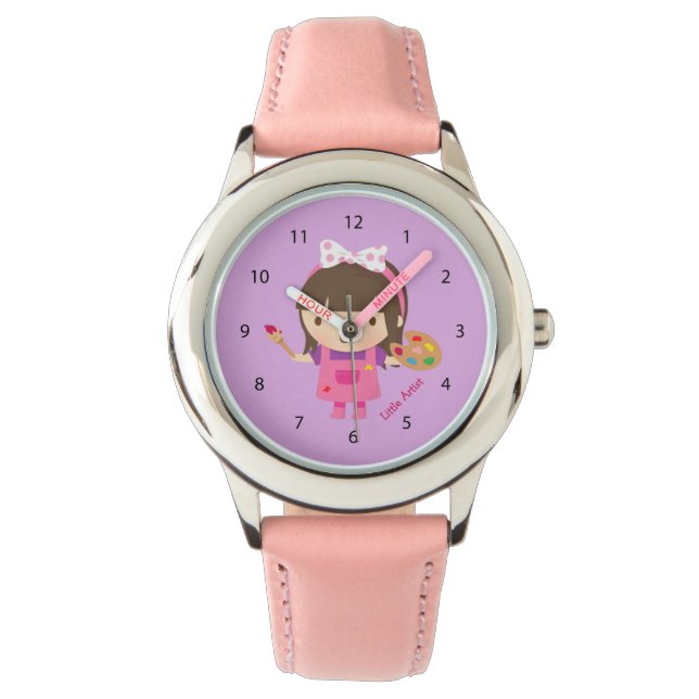 Montre Cute Little Artist Peintre Girl (devant)