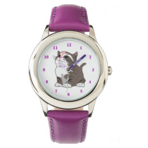 Montre Cute Little Kitty - Violet