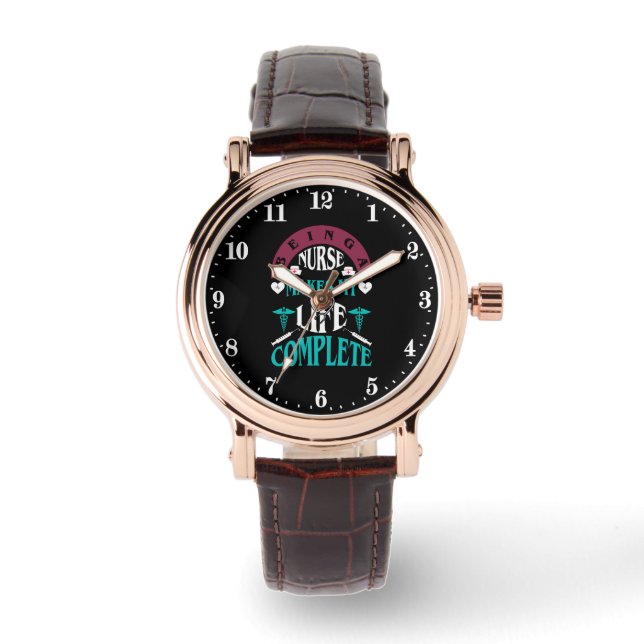 Montre Cute Nurse vie mot art (Recto)