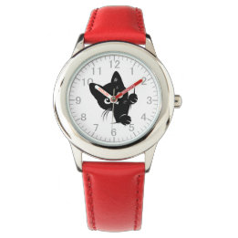 Montre Cute Peeking Chat noir