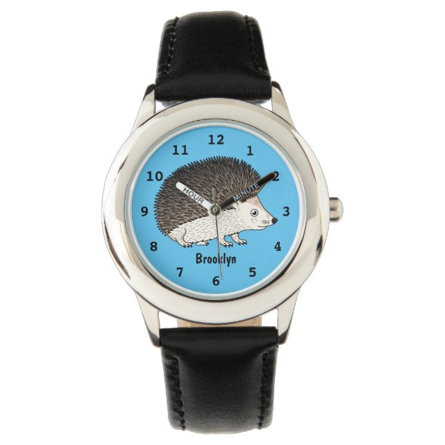 Montre Cute prickly hedgehog cartoon (devant)