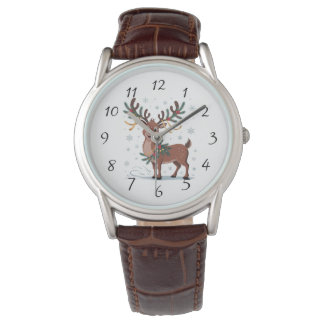 Montre Cute Rudolph with Gold Accents