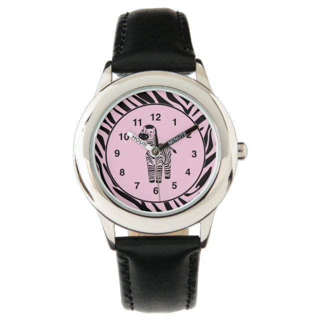 Montre Cute Zebra Regarder les enfants (devant)
