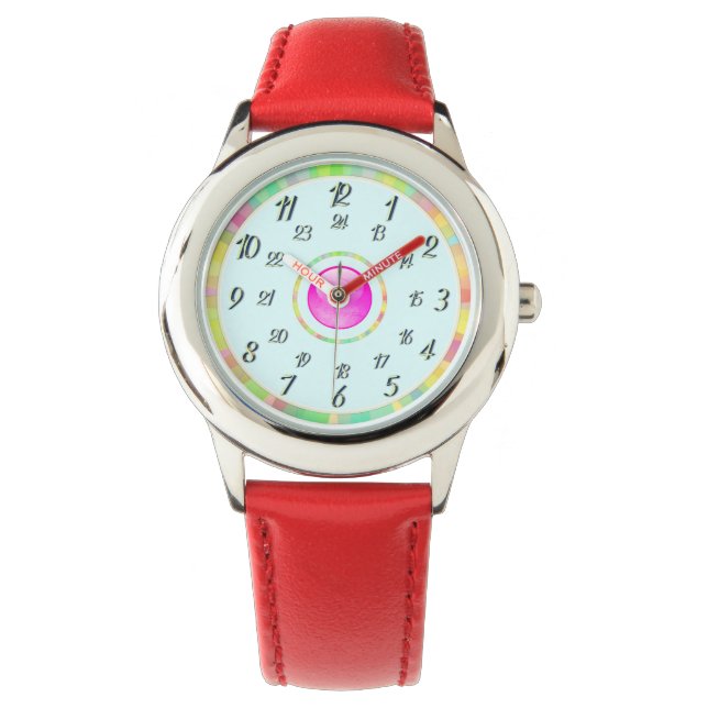 Montre Cyan Red Watch (devant)