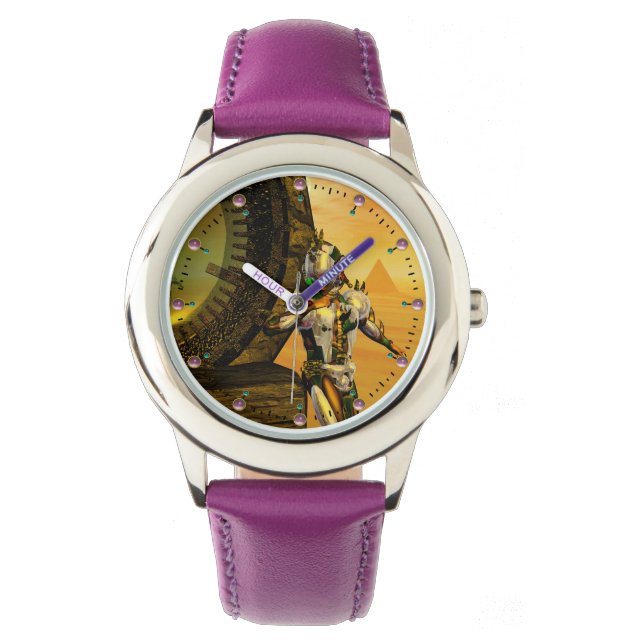 Montre CYBORG TITAN, DÉSERT HYPERION Science-fiction Scif (devant)