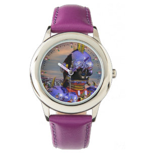 Montre CYBORG TITAN PORTRAIT Bleu Science-fiction Scifi