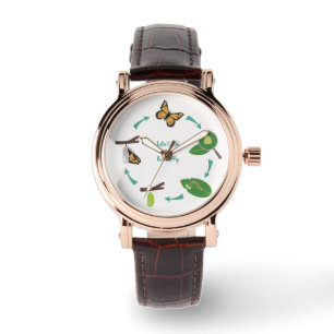 Montre Cycle de vie du papillon monarque