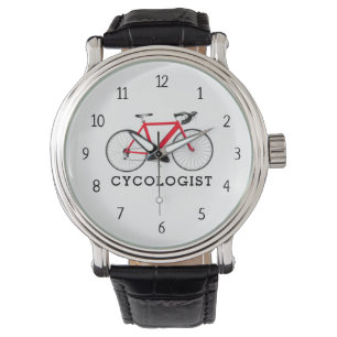 Montre Cycologiste Bicyclette rouge