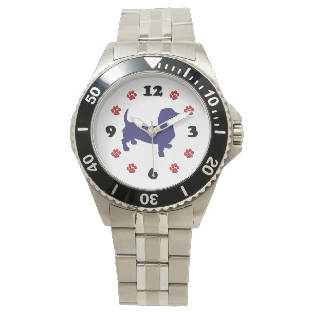 Montre Dachshund Doxie Watch (devant)