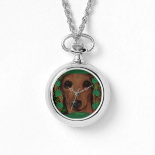 Montre Dachshund Rouge     