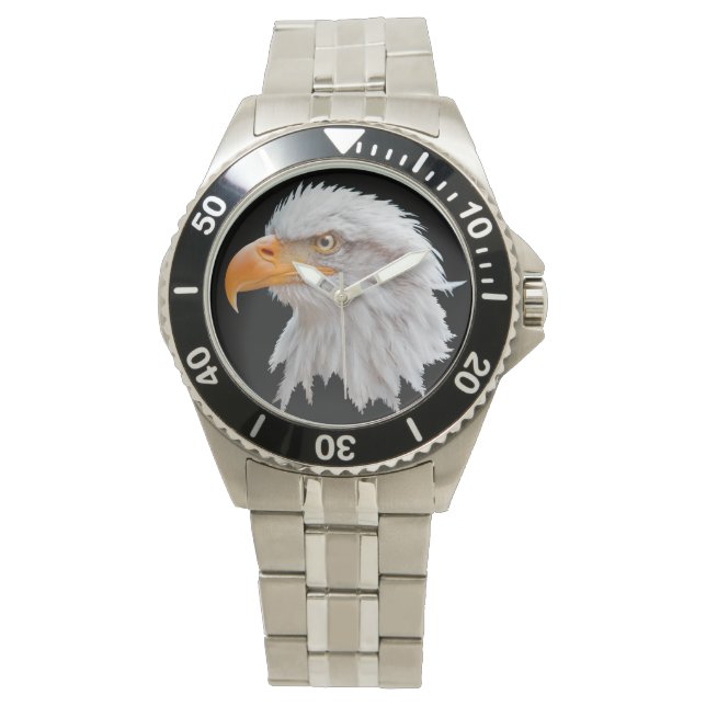 Montre d'aigle à tête blanche (Noir) (devant)