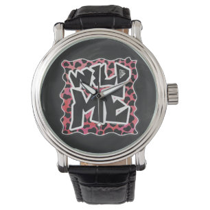 Montre Dalmatie Noir et Rouge avec moi sauvage
