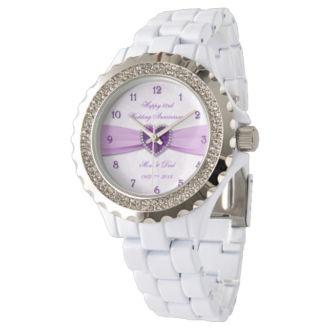Montre Damask 33e anniversaire Mariage Watch (Incliné)