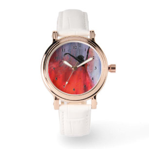 Montre Dame dansant en rouge - Peinture originale abstrai