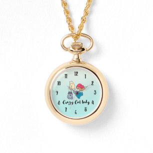 Montre Dame du chat fou et 4 chats mignons