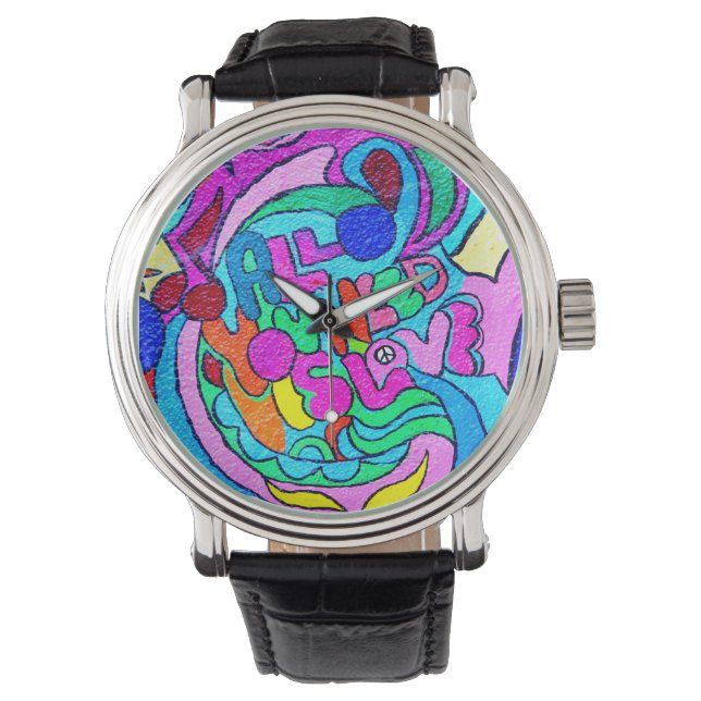 montre d'amour colorée (devant)