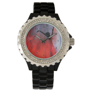 Montre Dancing Lady in Red - Abstraite peinture originale