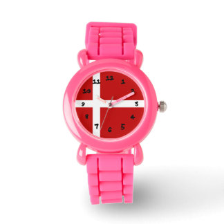 Montre Dannebrog Drapeau Danois