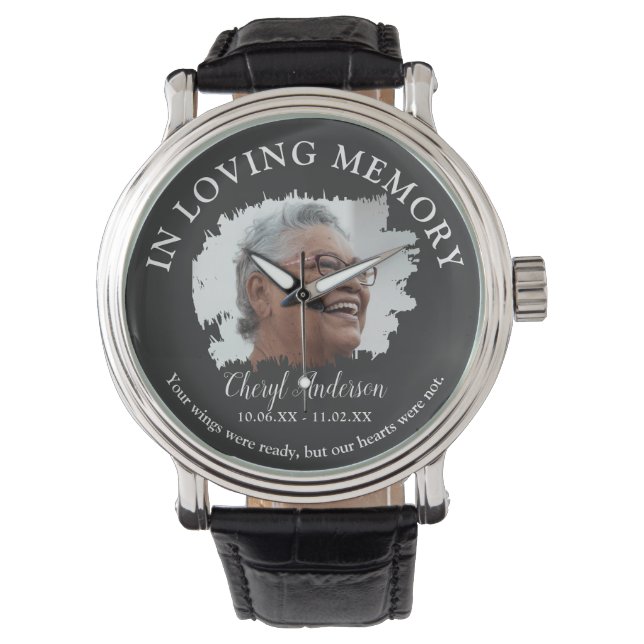 Montre Dans la mémoire aimante | Mémorial photo (devant)